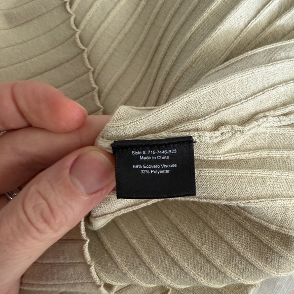 Jenni Kayne Ribbed Cream Tank Top - Picture 3 of 4